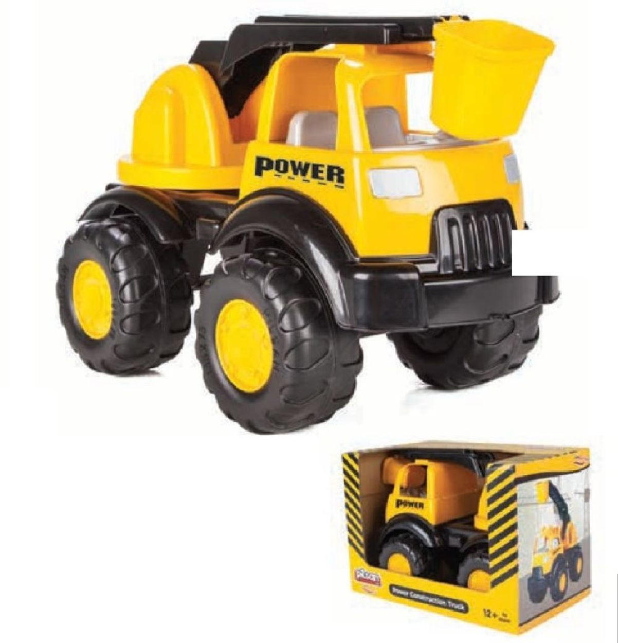 SPIELZEUGAUTO Kranwagen 06521 gelb Länge 44 cm, Kran 360° drehbar, Kunststoff, ab 3 Jahren, Kranwagen - Gelb, Kunststoff (26/30/44cm) - Pilsan