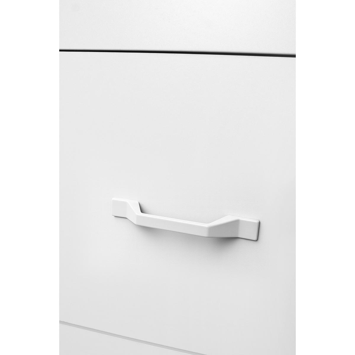 AKTENSCHRANK - Weiß, Holzwerkstoff/Metall (40/103/40cm) - Relaxdays