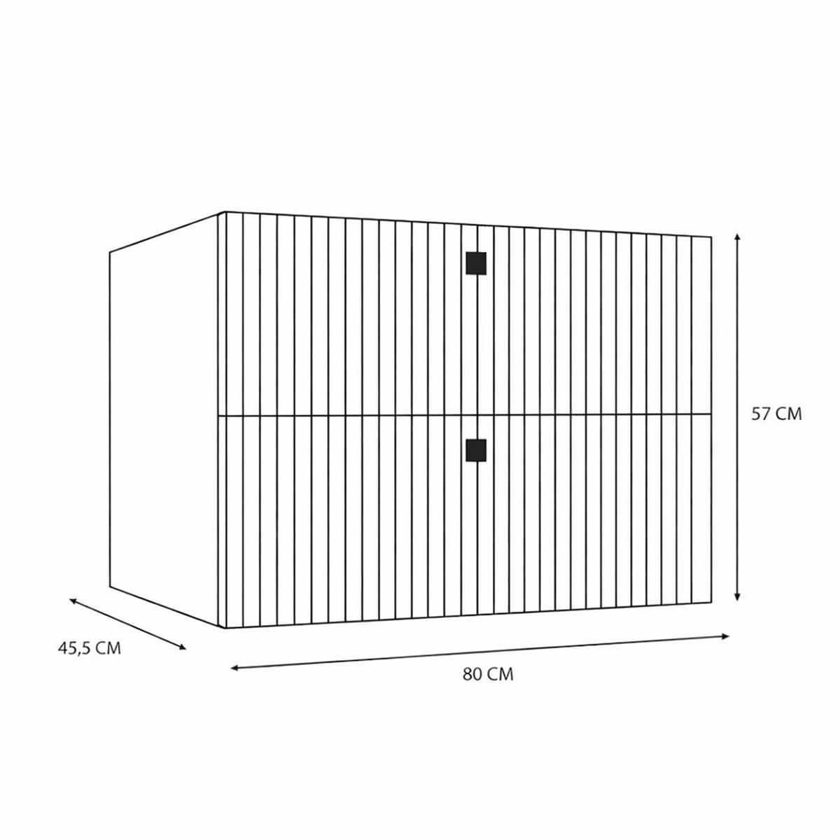 MASCĂ PENTRU LAVOAR cașmir 80/57/46 - cașmir, compozit lemnos (80/57/46cm) - RAUMHIRSCH FURNITURE
