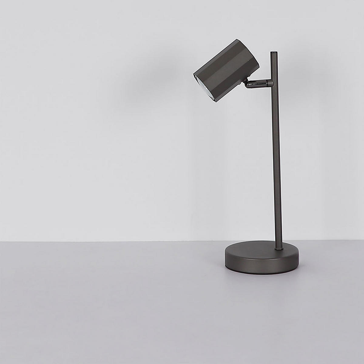 TISCHLEUCHTE grau Flexibel verstellbar - Grau, Metall (16.5/12/35cm) - Globo Lighting