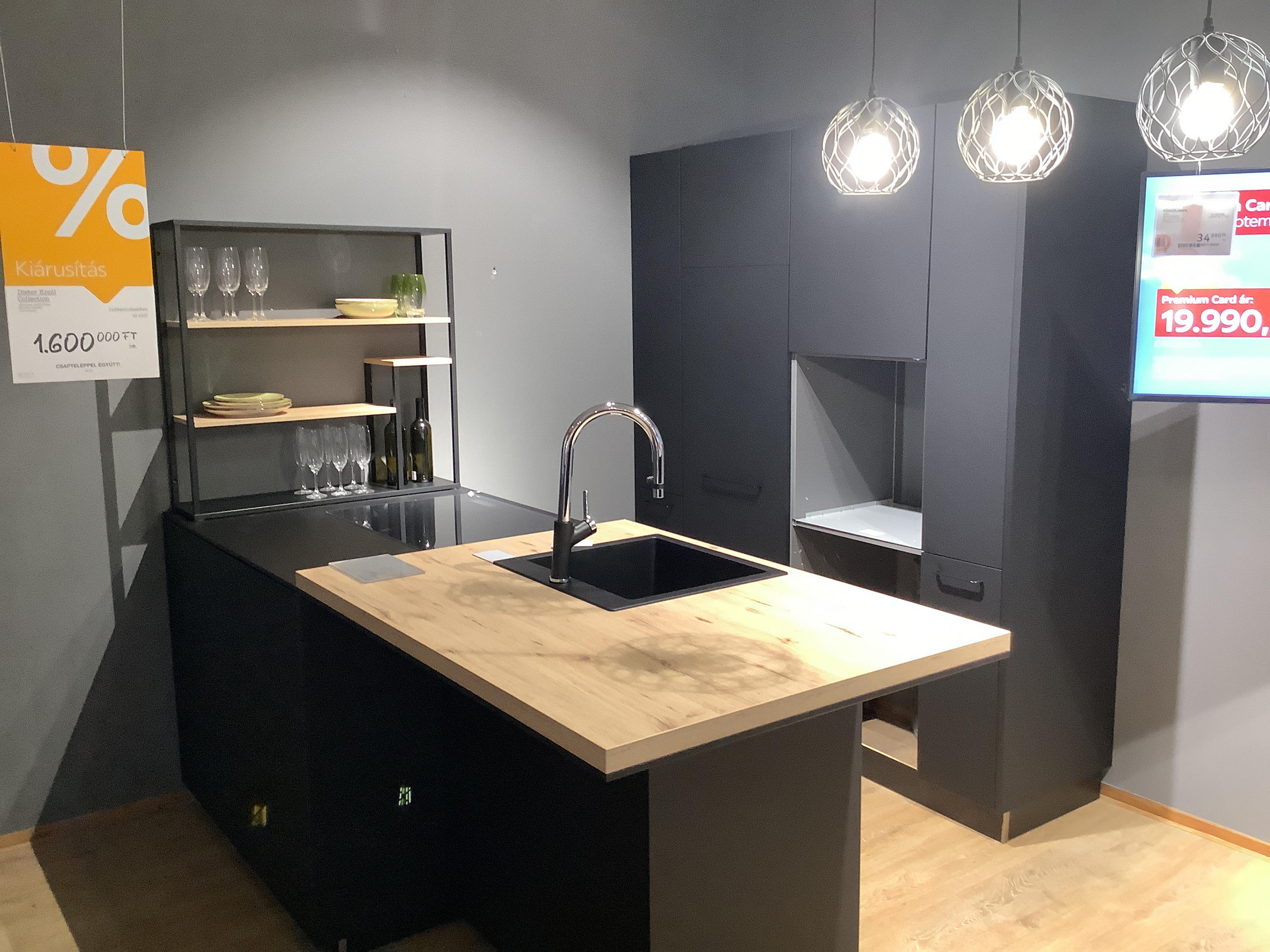 DK309 - KIÁLLÍTÁSI KONYHABÚTOR - DEBRECEN 4.298.800,- HELYETT - Dieter Knoll
