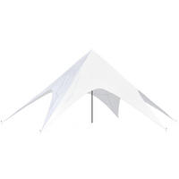 STERNZELT 12/12/5 m Kunststoff Weiß - Weiß, Kunststoff (12/5/12cm) - CLP