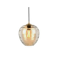 HANGELAMPE Glamour Globe 25/25/25 cm - Braun, Glas (25/25/25cm) - Leitmotiv