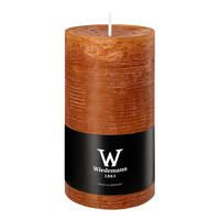 STUMPENKERZE Rustik Marble Style Dukat 130 x Ø 68 mm, 1 Stück - Terracotta, Paraffin (7/13cm) - Wiedemann Kerzen