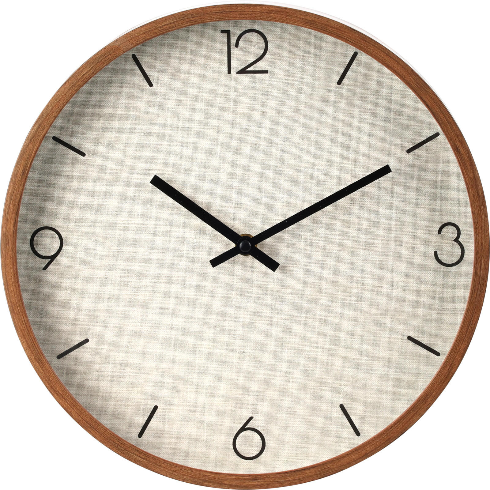 Home Styling Collection Wanduhr Braun 30x4.5x30 cm