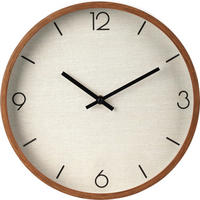 WANDUHR minimalistisches Zifferblatt 30/30/4,5 cm - Braun, Kunststoff (30/4.5/30cm) - Home Styling Collection