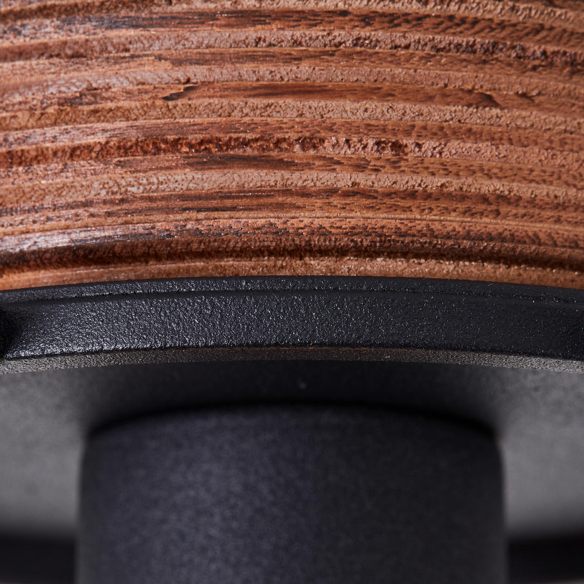 DECKENLEUCHTE Gwen 99706/66 - Schwarz, Holz (30/30/19.8cm) - Brilliant