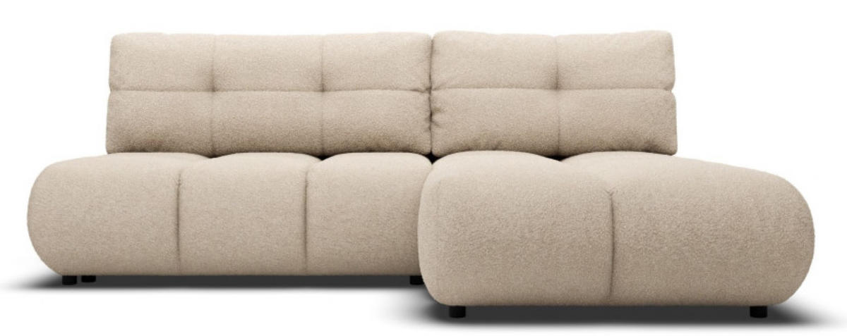 ECKSOFA Beige MILA Ausziehbar Rechts - Beige, Textil (177/230cm) - Sepro Meble