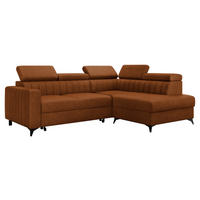 ECKSOFA Milano 2RRLXP, Seite: Rechts 2R+R+LXP - Bronzefarben, Holz/Textil (249/195cm) - MIRJAN24