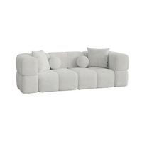 SOFA 3-sitzer Vega - Weiß, Holzwerkstoff/Textil (250/77/103cm) - Fun Möbel