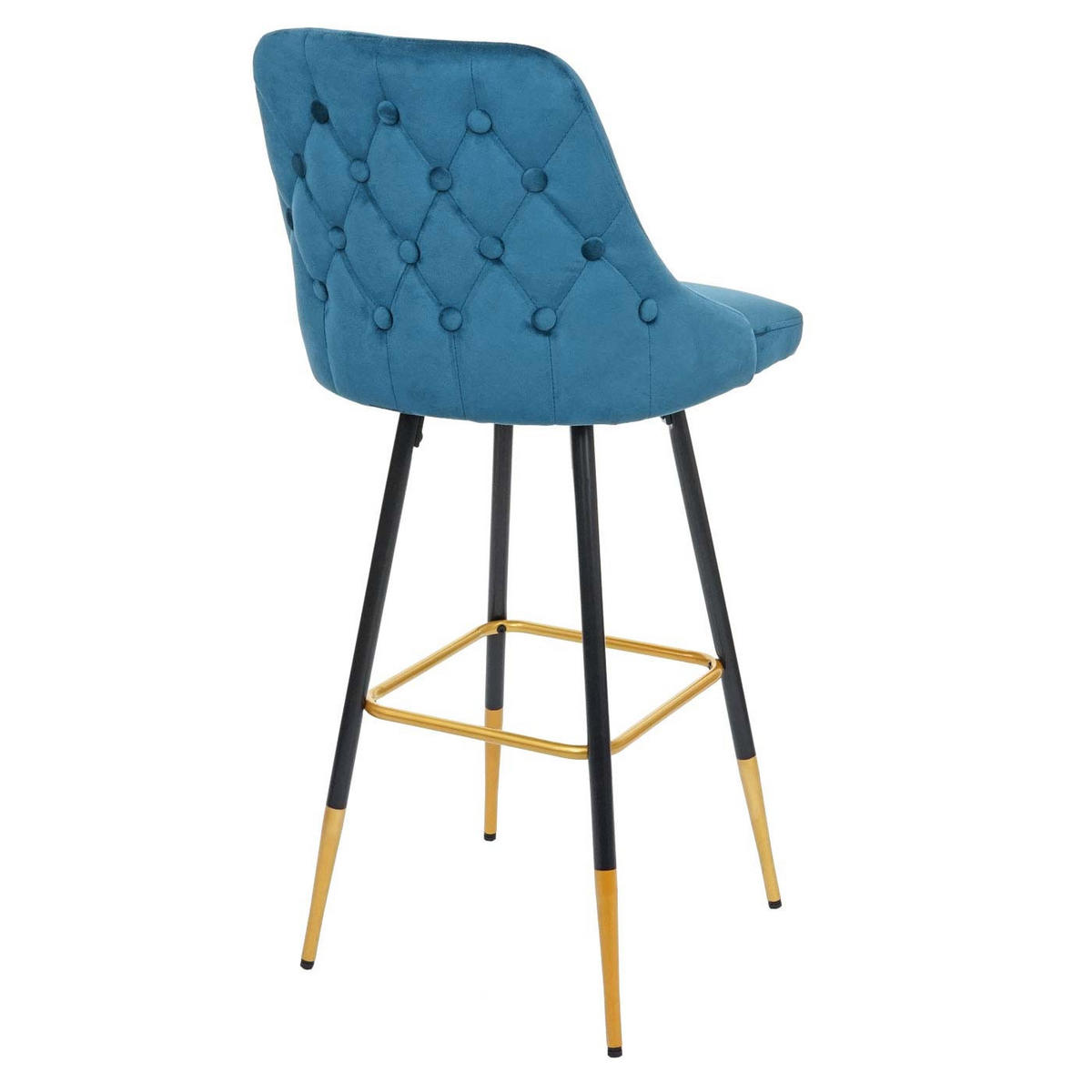 BARHOCKER Petrol 2er-Set - Petrol, Textil (47/110/50cm) - MCW