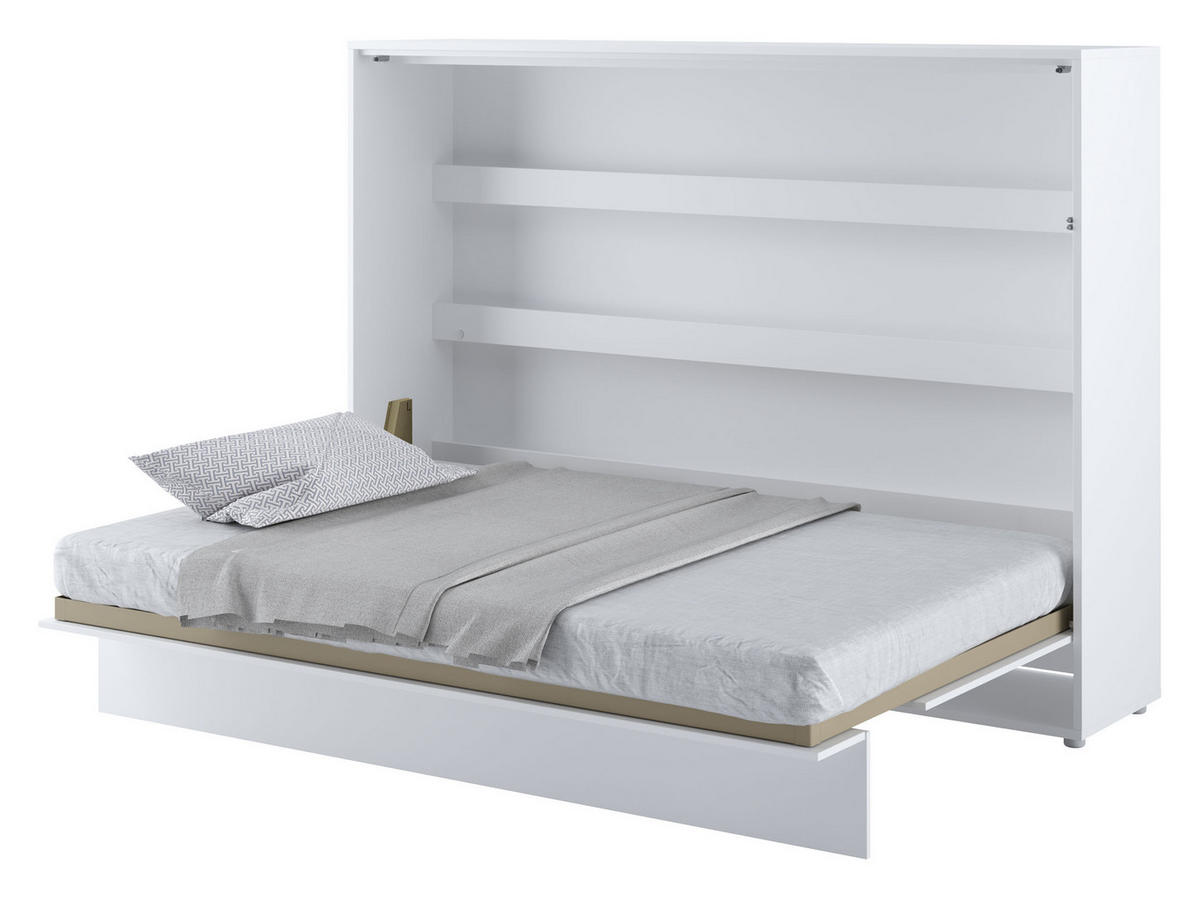 SCHRANKBETT Bed-Concept BC-04 140x200 - Weiß/Grau, Holz/Holzwerkstoff (140/200cm) - MIRJAN24