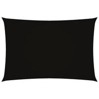 SONNENSEGEL Oxford-Gewebe Rechteckig 2,5x4,5 m Schwarz - Schwarz, Textil (450/250cm) - furnicato