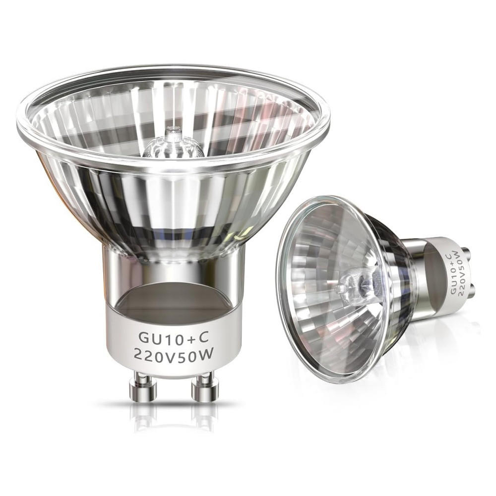 LED Leuchtmittel , 2er-Pack 50-W-GU10-Halogenlampen, 50 mm - Silberfarben, Metall (5/5.5cm) - BELZ