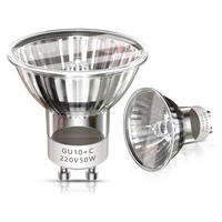 LED Leuchtmittel , 2er-Pack 50-W-GU10-Halogenlampen, 50 mm - Silberfarben, Metall (5/5.5cm) - BELZ
