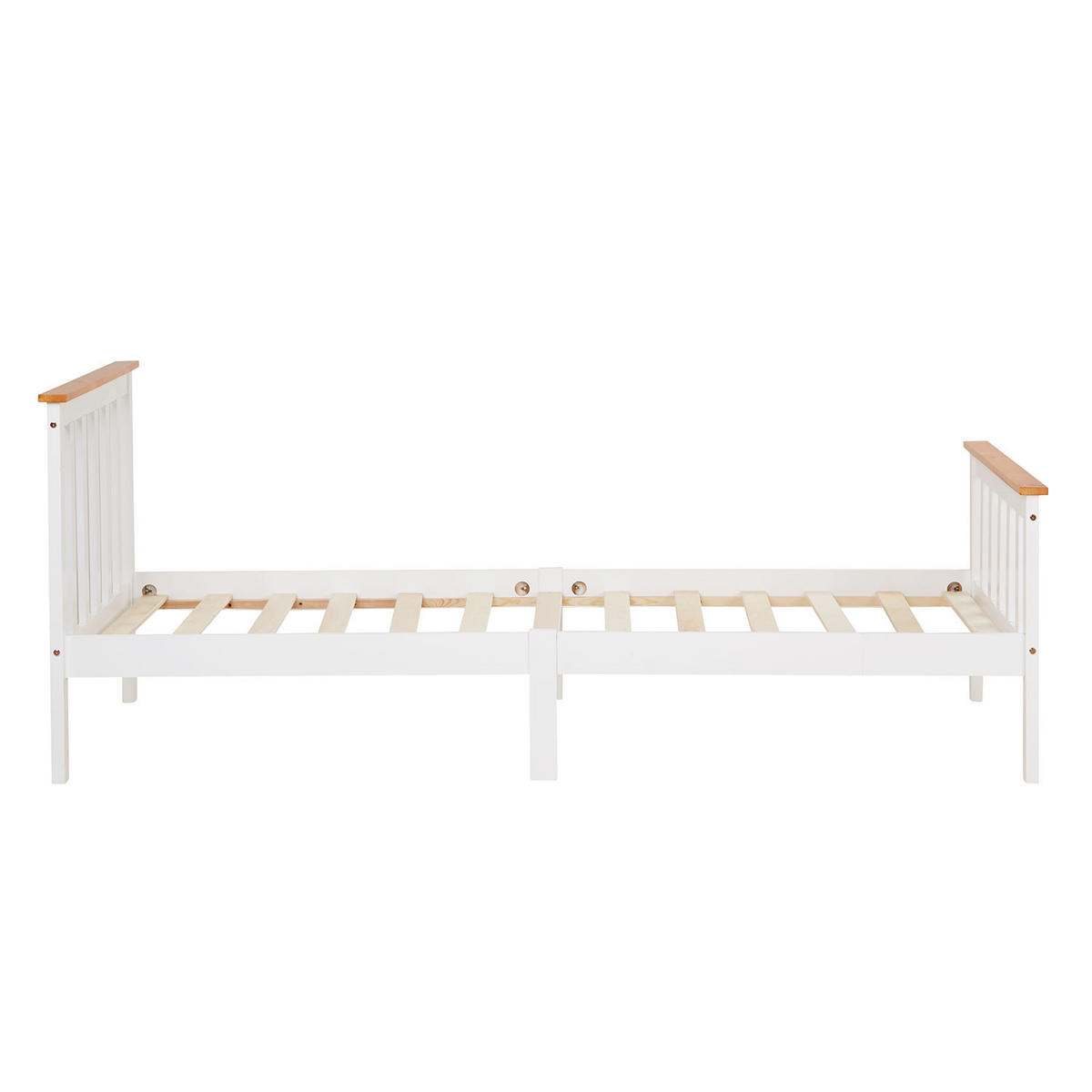 HOLZBETT Kinderbett 90/200 cm weiß - Weiß, Holz (90/200cm) - Homestyle4u