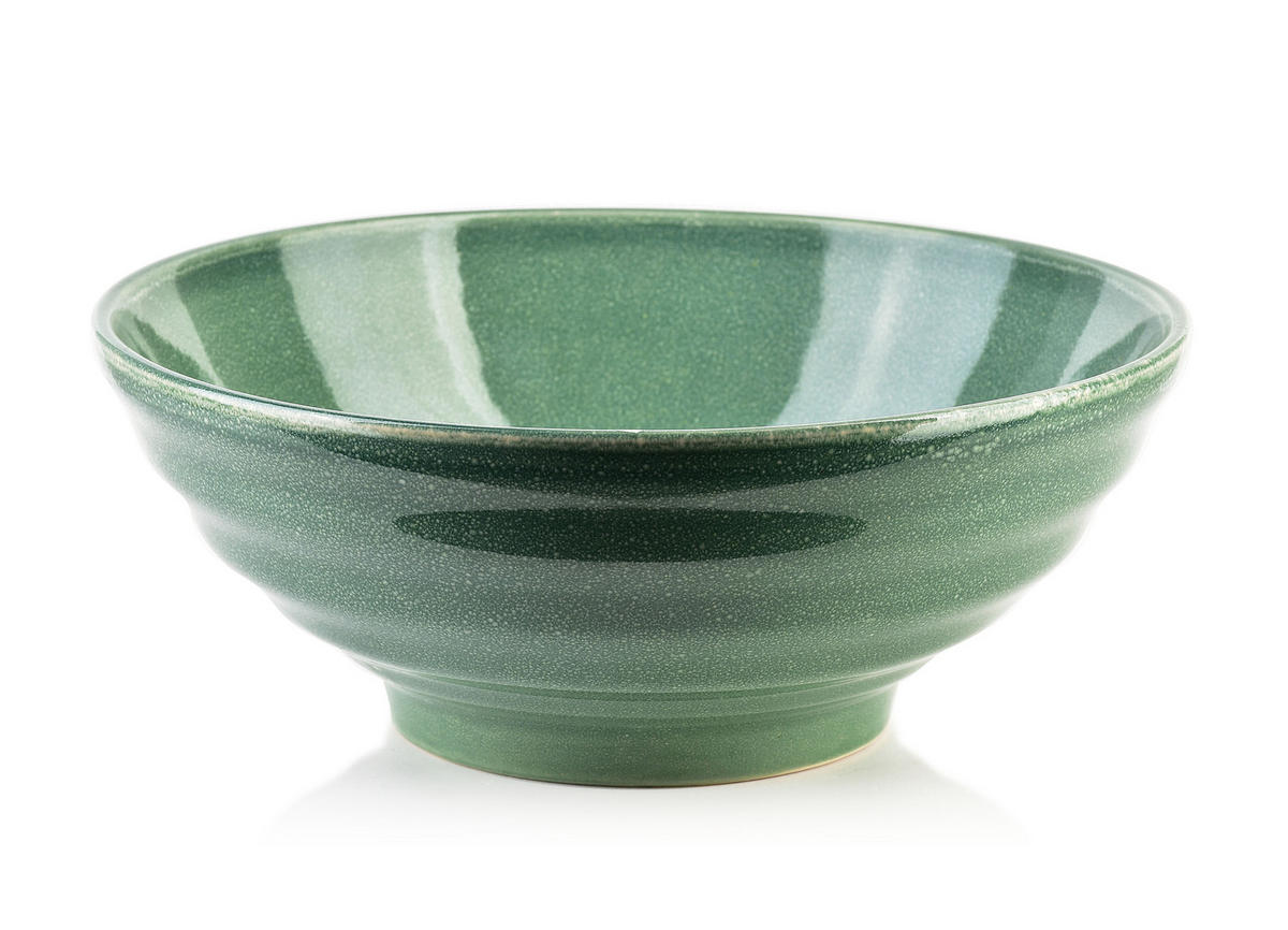 SCHALE Basic Nature Grün 20/20/8 cm Keramik - Grün, Keramik (20cm) - Mondex