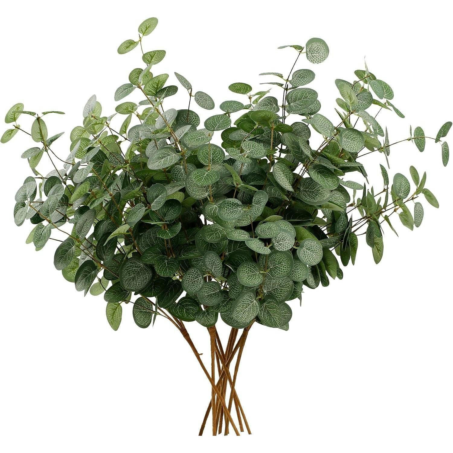 KUNSTPFLANZE Eukalyptus 6er Set 60 cm - Grün, Kunststoff (60cm)