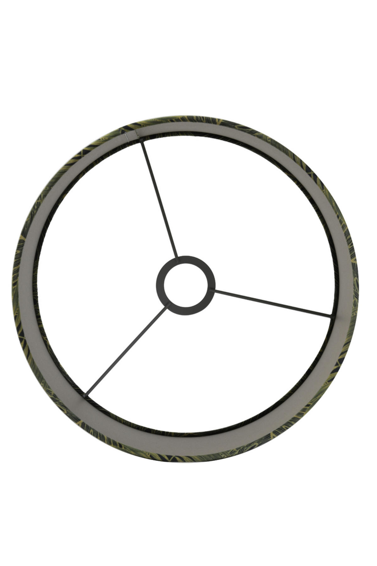 LAMPENSCHIRM Amazon Grün Ø30/21 cm - Grün, Textil (30/30/21cm) - Light & Living