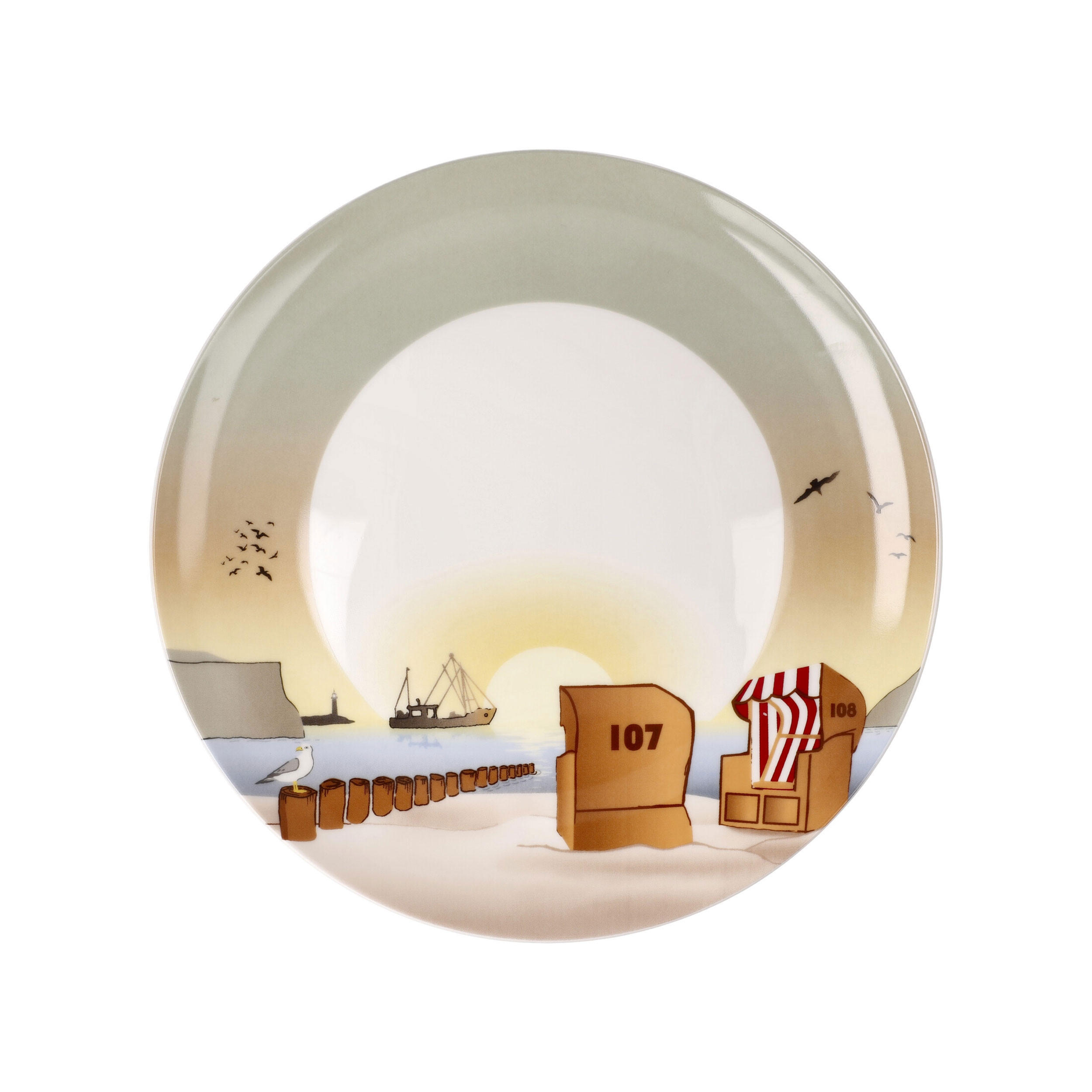 KÜNSTLERTELLER Sunset Mood, Scandic Home, Fine Bone China, Bunt, 23 cm - Multicolor, Keramik (2cm) - Goebel