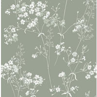 TAPETE Leaf - Grün, Papier/Kunststoff (52/1000cm) - next