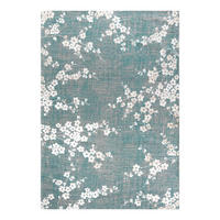 TEPPICH Lake Blue Sakura 240/340 cm - Blau, Textil (240/340cm) - Louis De Poortere