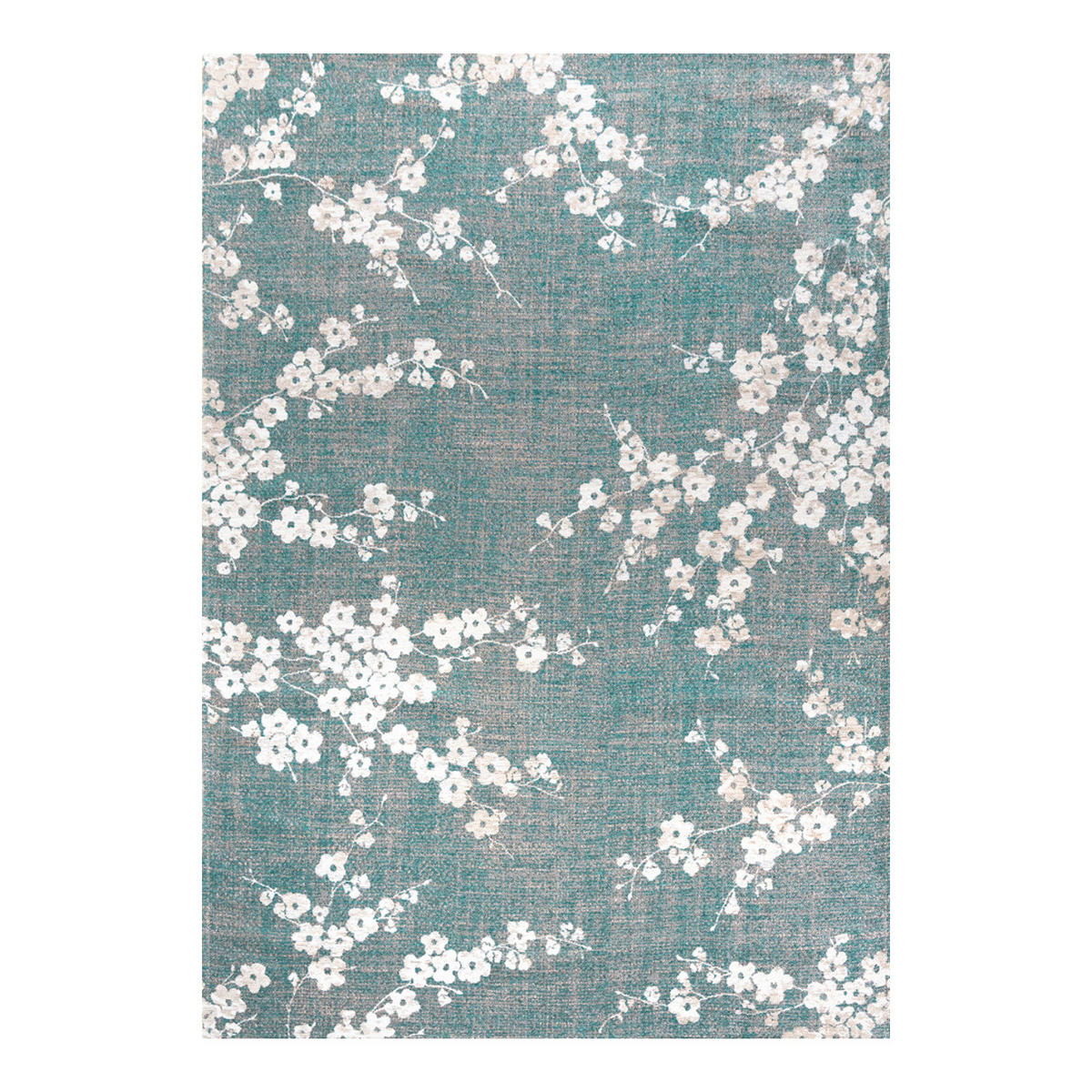 TEPPICH Lake Blue Sakura 240/340 cm - Blau, Textil (240/340cm) - Louis De Poortere