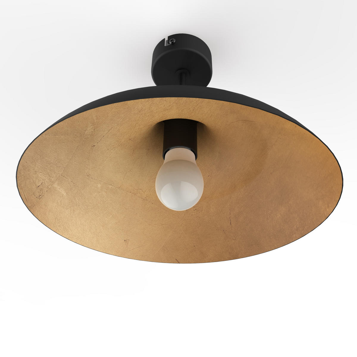 DECKENLEUCHTE Parigina - Goldfarben, Metall (40/40/23cm) - Lumicom
