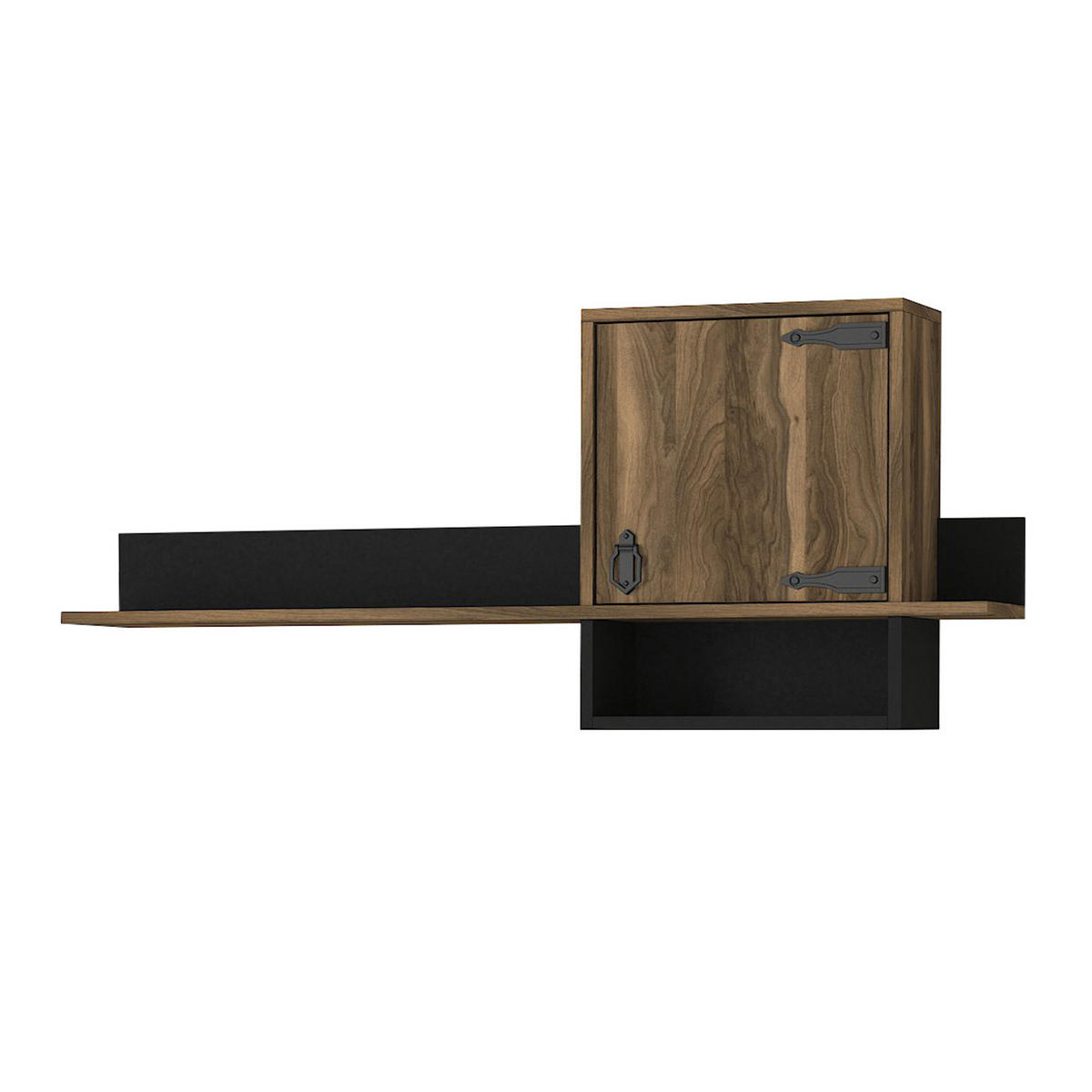 WANDREGAL ANTHES WALNUß - Braun, Holzwerkstoff (120/47/22cm) - moebel17