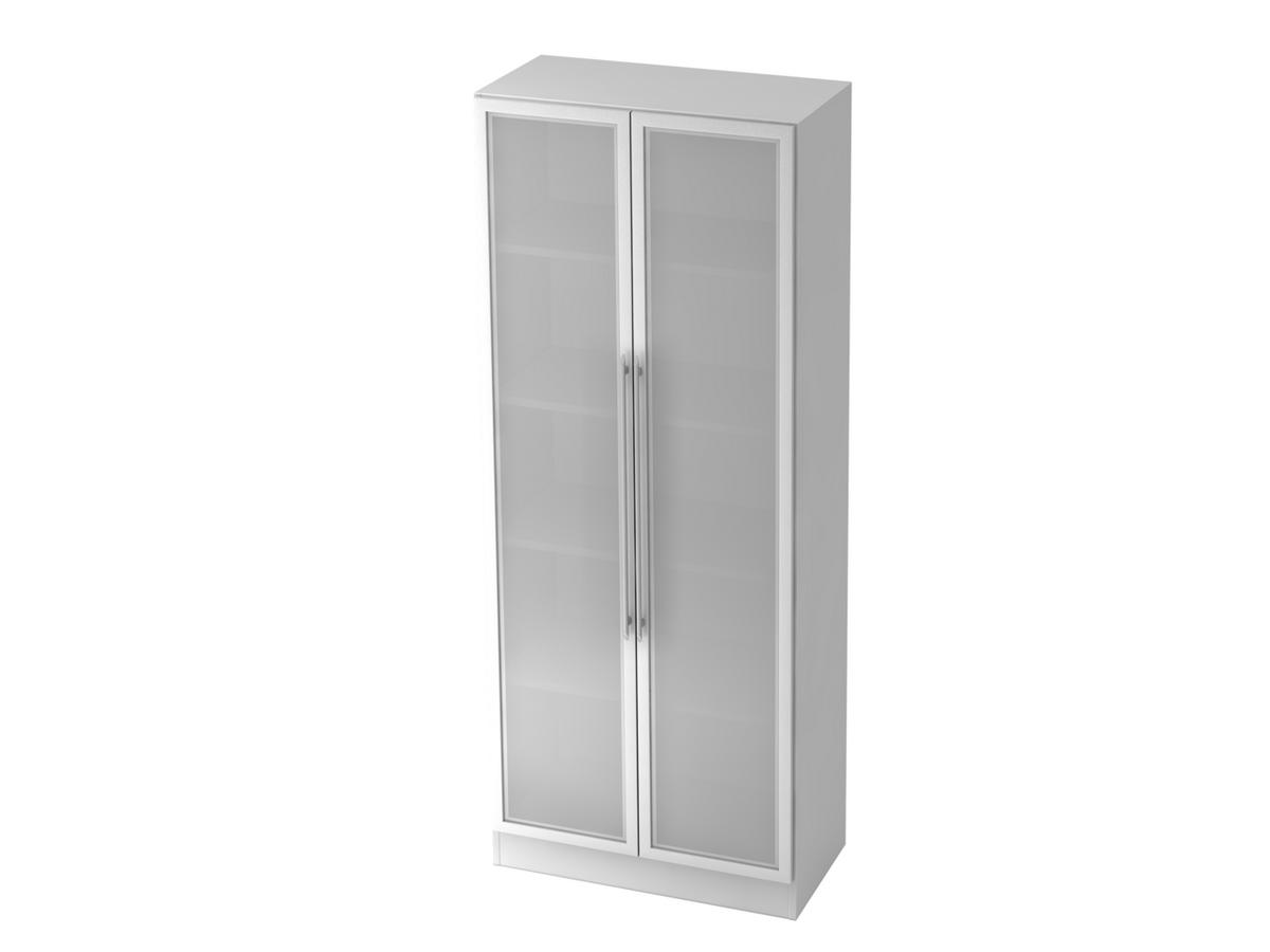 BÜROMÖBEL Solido in Weiß 7 teilig - Weiß, Holzwerkstoff (120/80/200cm)