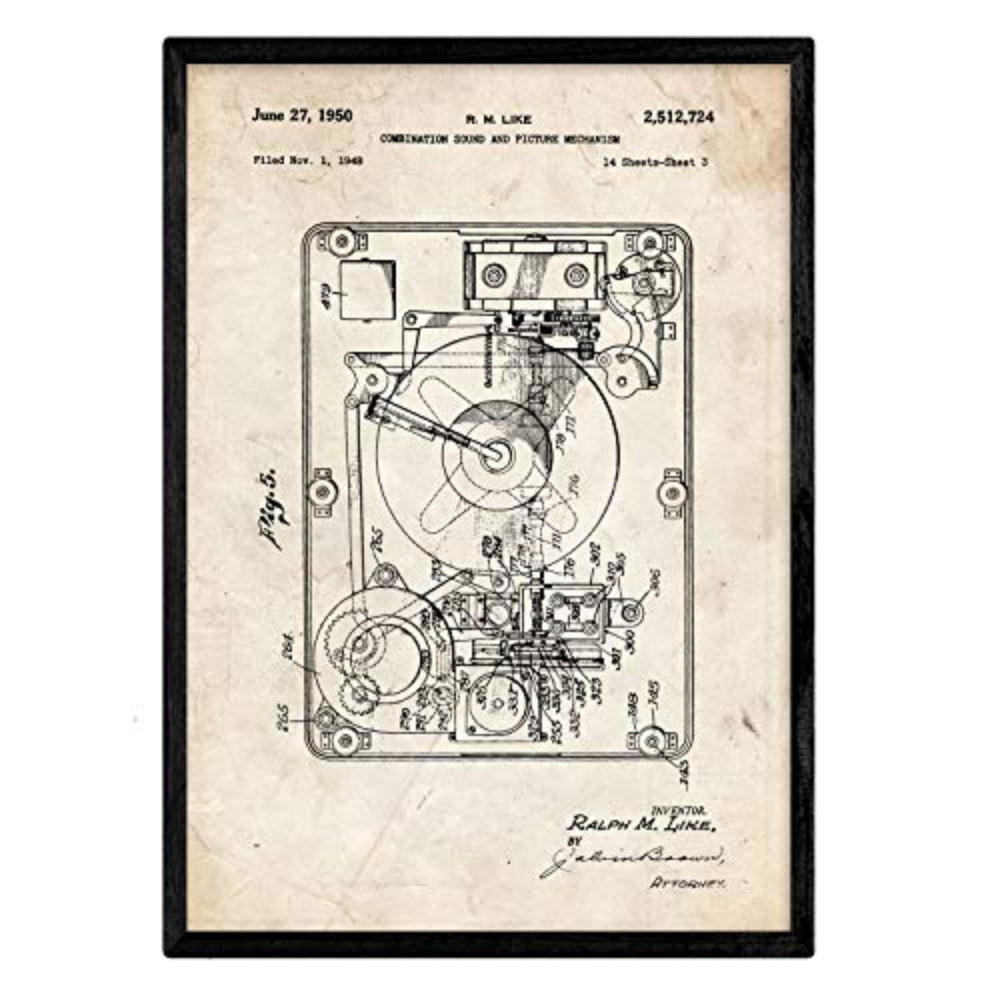 POSTER Bild & Ton Patent 2 A3 Rahmenlos - Klar, Papier (29.7/5/42cm) - Nacnic