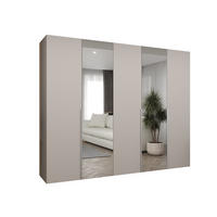 DREHTÜRENSCHRANK 202/250/52 5-türig - Kaschmir, Holz (250/202/52cm) - Abiks Möbel