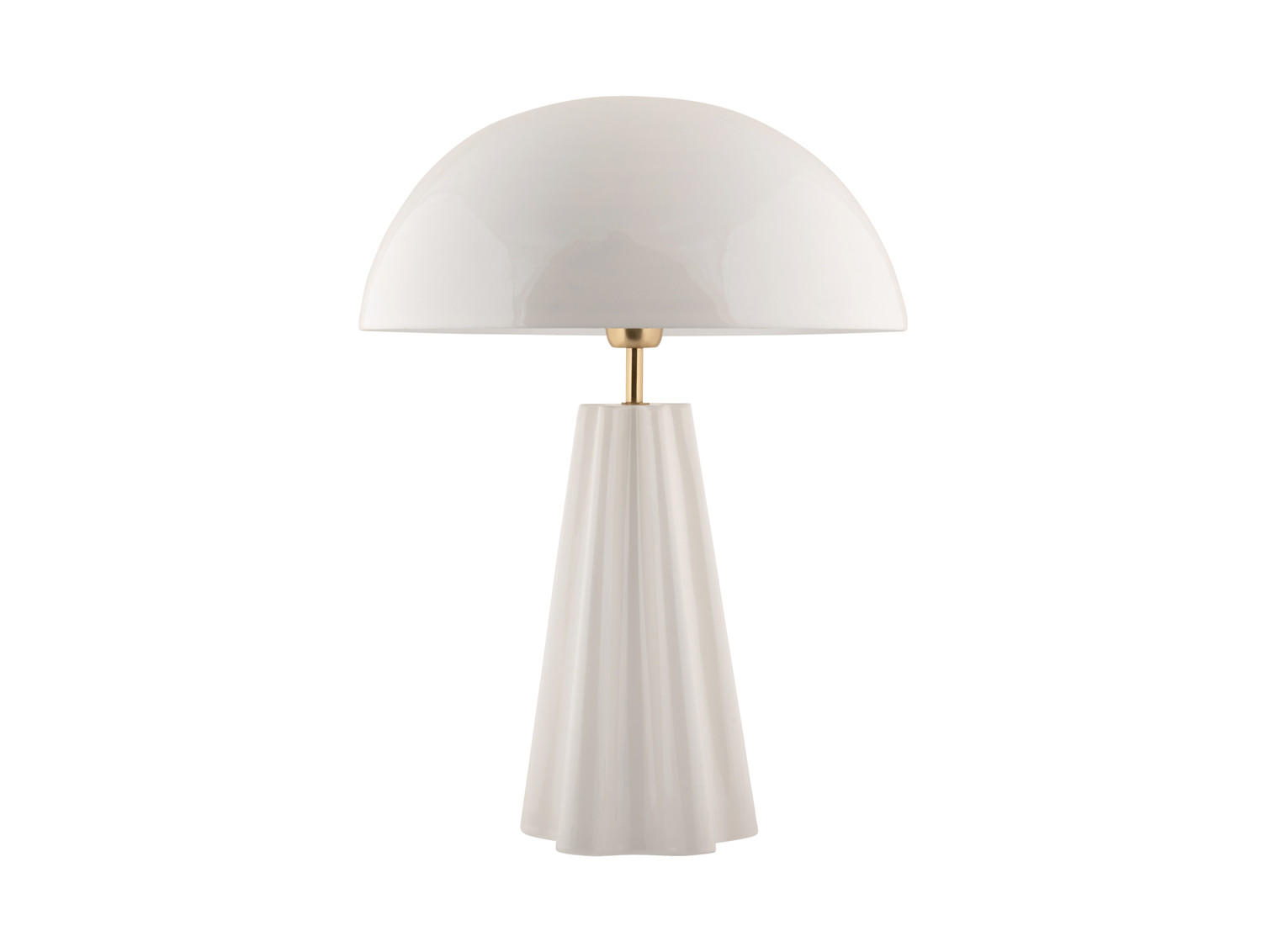 TISCHLAMPE Amplio XL - Weiß - 40/55 cm - Weiß, Metall (40/40/55cm) - Leitmotiv