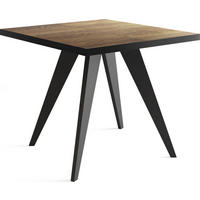 ESSTISCH Quadro quadratischer ausziehbarer, Arvadonna Chestnut 100-200/100/76 cm - Kastanienfarben/Schwarz, Holz/Holzwerkstoff (100/100/76cm) - WFL GROUP