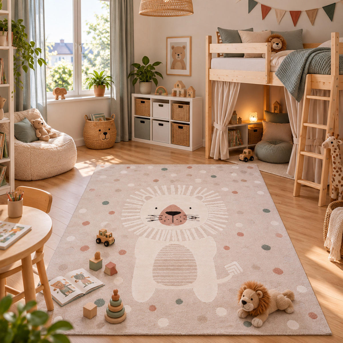 KINDER TEPPICH HAPPY KIDS - Naturfarben, Textil (80/150cm) - Pergamon