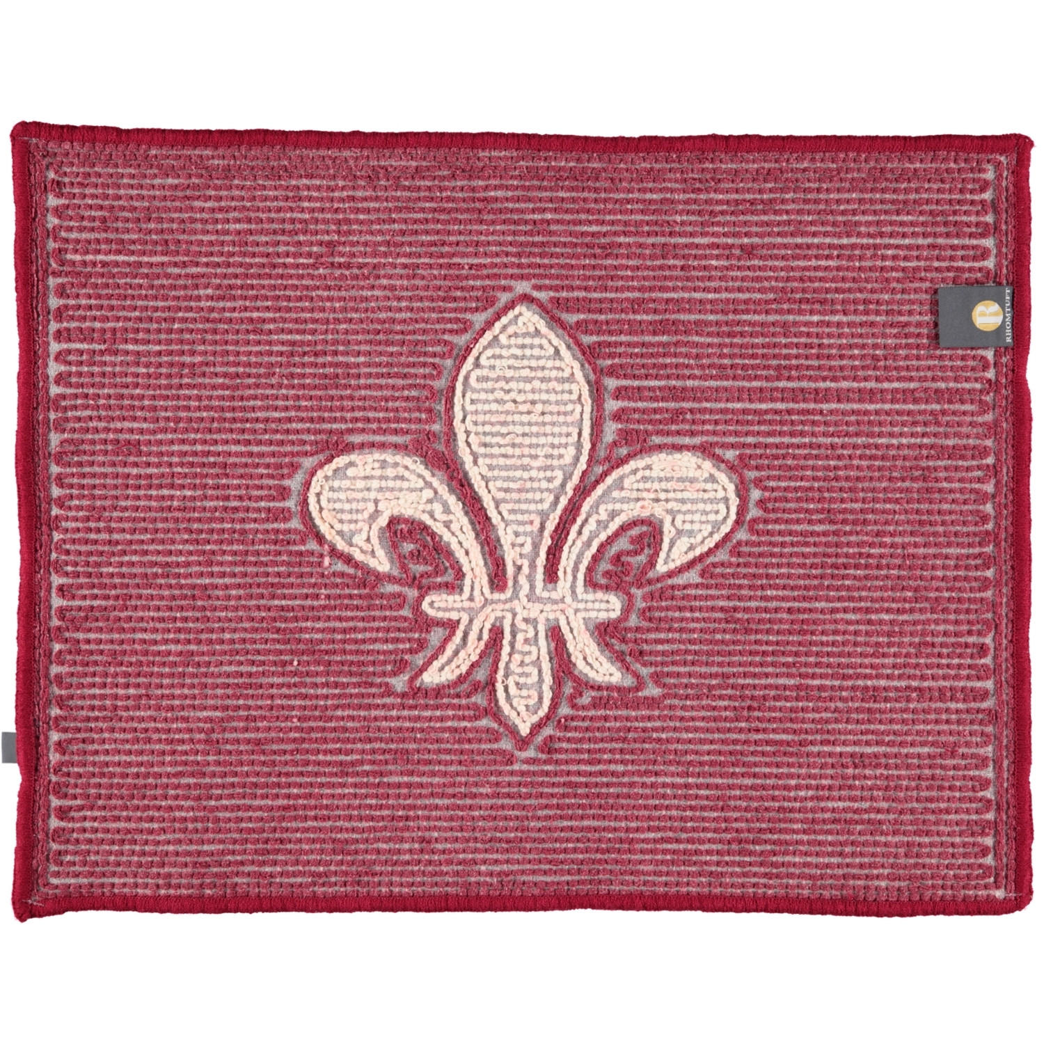 BADTEPPICHE LILIE BORDEAUX-ECRU - 1372 - Rot, Textil (50/65cm) - Rhomtuft