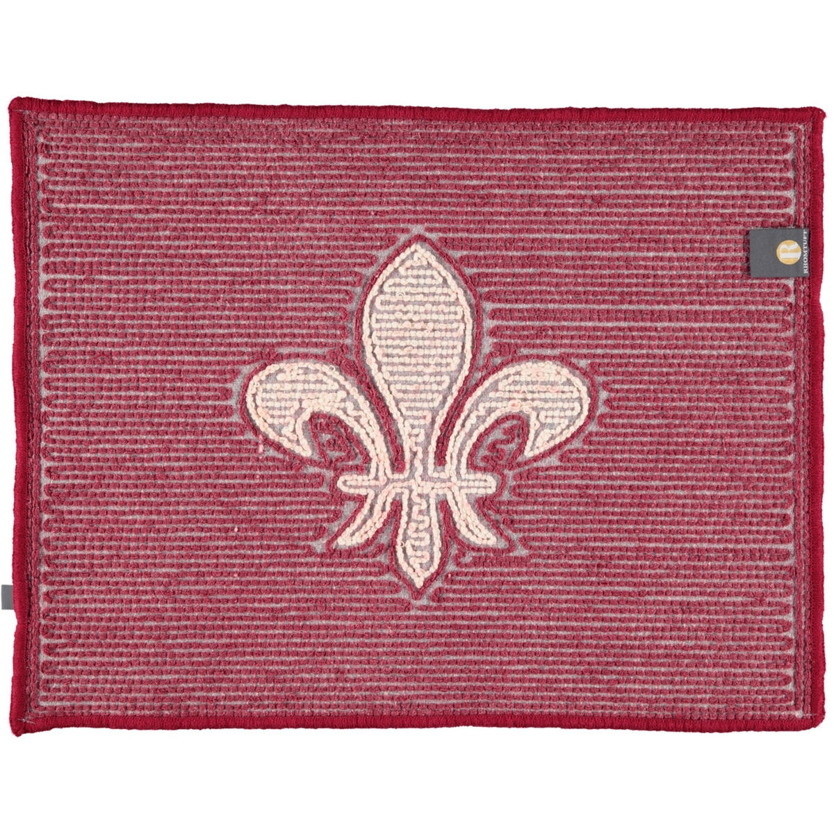 BADTEPPICHE LILIE BORDEAUX-ECRU - 1372 - Rot, Textil (50/65cm) - Rhomtuft