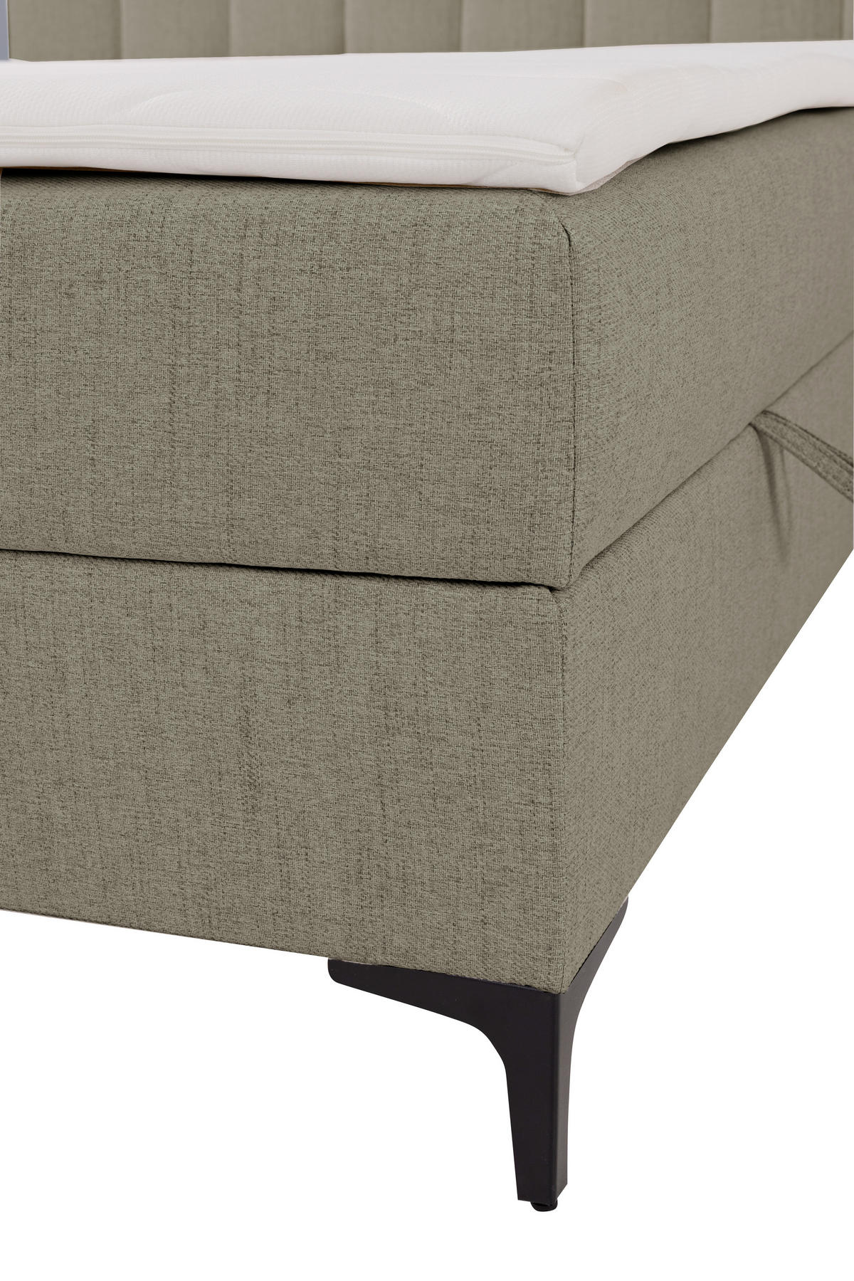 BOXSPRINGBETT SERANO mit Topper und Bettkasten, Braun, 120x200 cm - Braun, Textil (120/200cm) - KS Home Concept