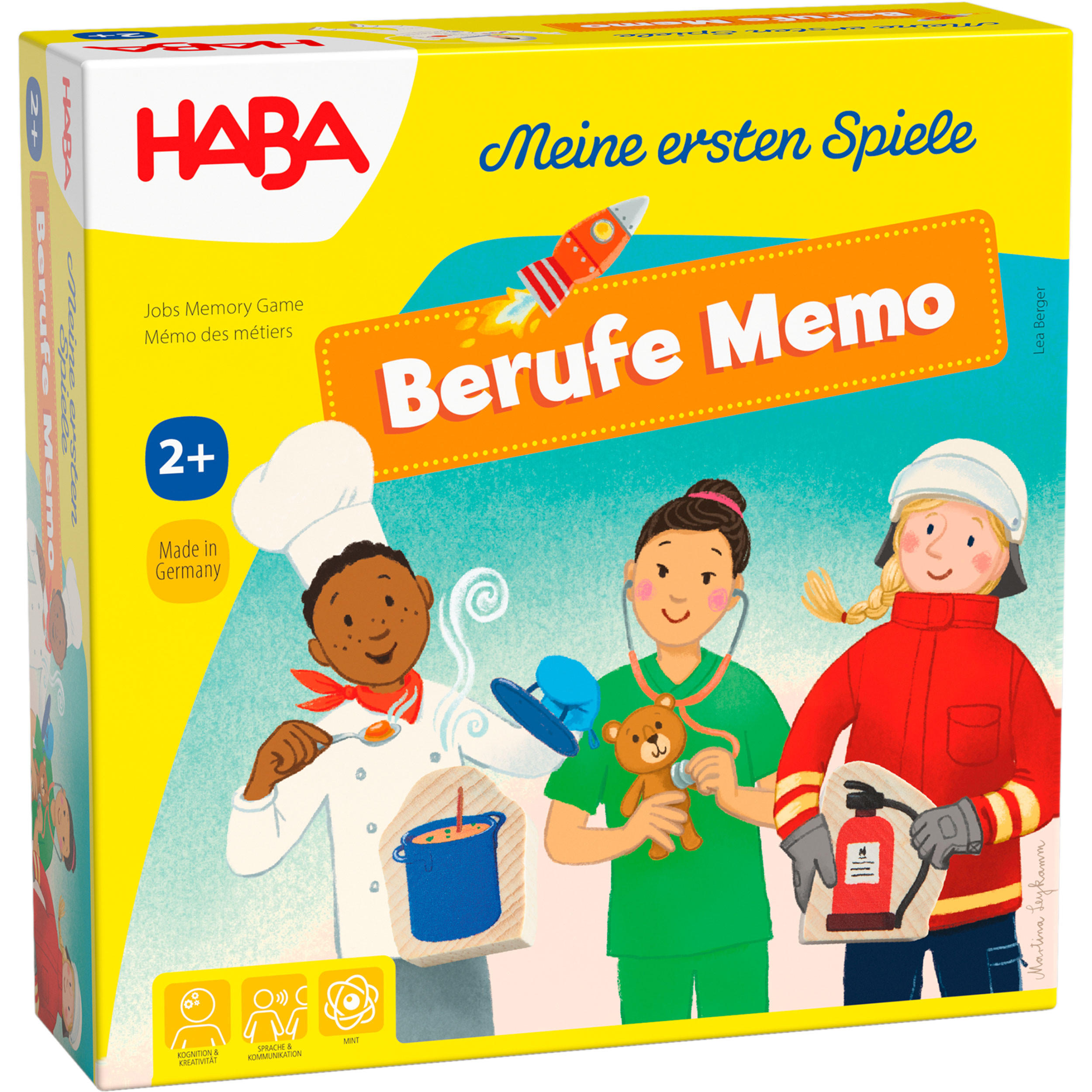 MEINE ERSTEN SPIELE - Berufe Memo, ab 23 Jahre - Multicolor, Naturmaterialien (21.9/6.7/21.9cm) - Haba