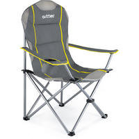 CAMPINGSESSEL bis 130 kg, mit Getränkehalter und Tragetasche - Grau, Textil/Metall (89/104/56cm) - Outtec