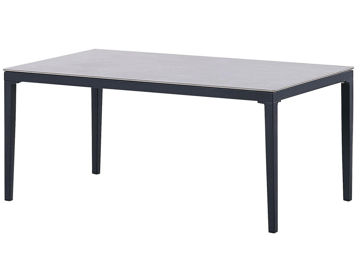 LOUNGE-SET 4-Sitzer grau Sciacca - Grau, Metall - Beliani