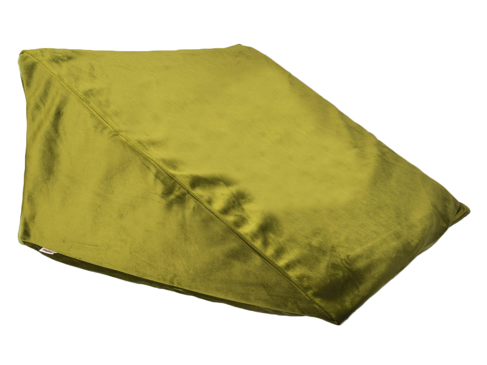 KEILKISSENHÜLLE Samt&Sonders mai-grün 62/49/30 cm - Olivgrün/Grün, Textil (49/62cm) - beties Heimtextil