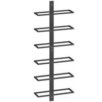 WEINREGAL Stahl Schwarz - Schwarz, Metall (10/71/27cm) - HOMCOM