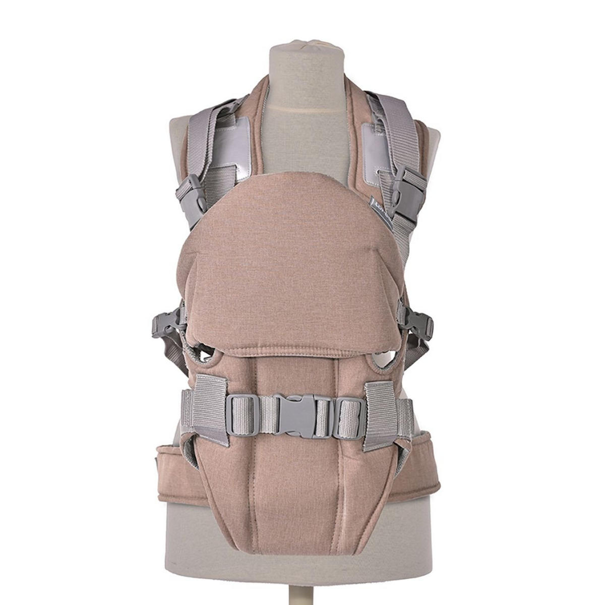 BABYTRAGE Weekend beige/braun Stillposition, 2 Blickrichtungen, gepolsterte Gurte, Polyester, 9 kg - Beige, Textil (22/35/25cm) - Lorelli