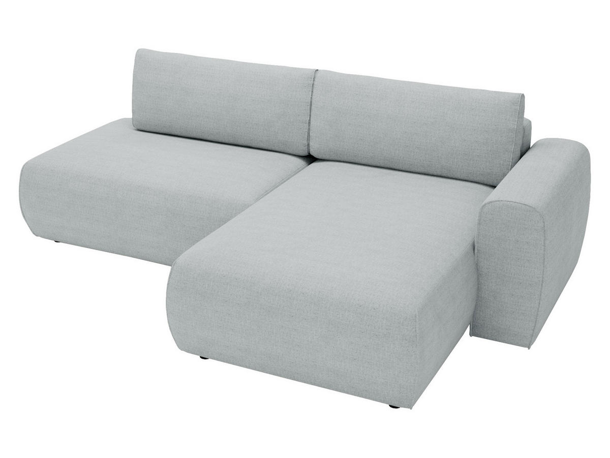 ECKSOFA Mila - Schwarz/Grau, Holzwerkstoff/Kunststoff (164/264cm) - MIRJAN24