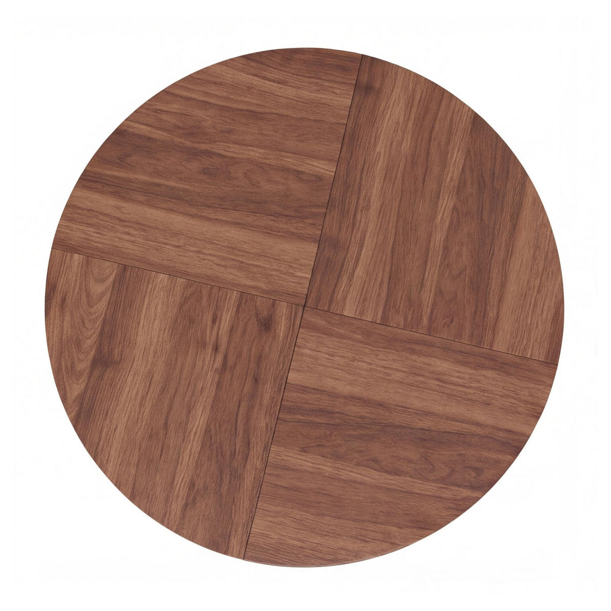 ESSTISCH Rund 120cm Walnuss Skandinavisch für 4-6 Personen - Walnussfarben, Holzwerkstoff (120/120/75cm) - Urban Meuble