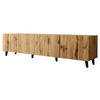 TV-ELEMENT Vamos 200 - Schwarz/Braun, Holzwerkstoff/Kunststoff (201/53/42cm) - MIRJAN24