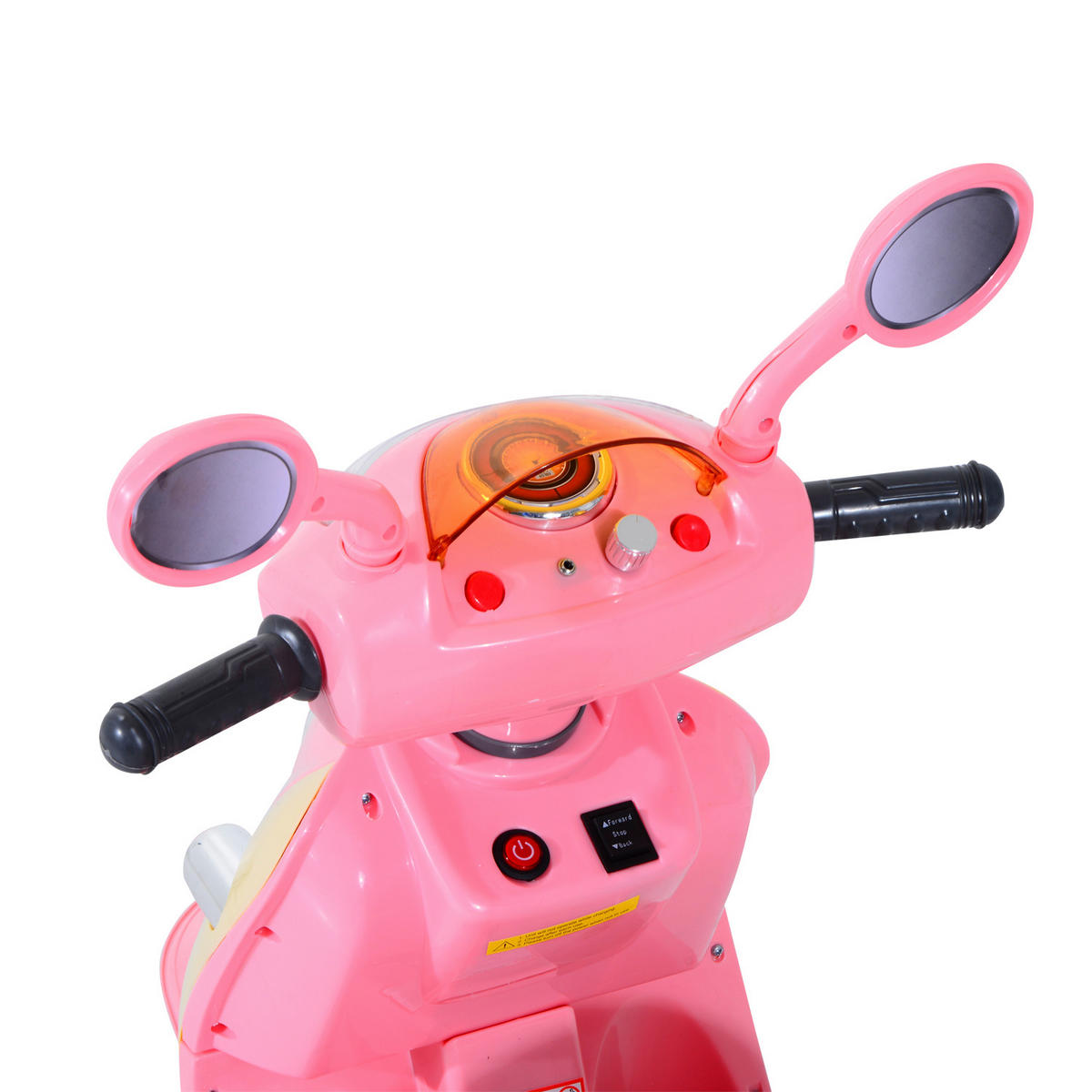 ELEKTRO-KINDERAUTO DE-12980 3 Räder Rosa/Weiß - Pink, Kunststoff (108/51/75cm) - ComfortXL
