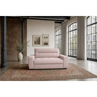 2-SITZER Carlisle Chenille Rosa 183/97/93 cm - Altrosa, Kunststoff/Textil (183/93/97cm) - foamnova