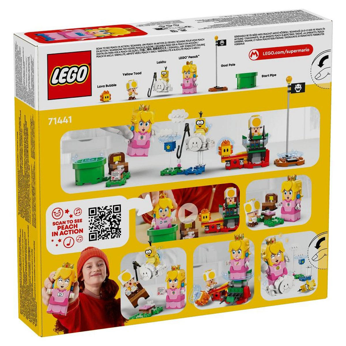 KLEMMBAUSTEINE Die Abenteuer von Peach Interactive - Gelb, Kunststoff (6/26/28cm) - Lego